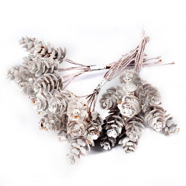 50pcs artificial flowers pineapple grass pine nuts cones for wedding christmas decoration diy scrapbooking decorative & wreaths